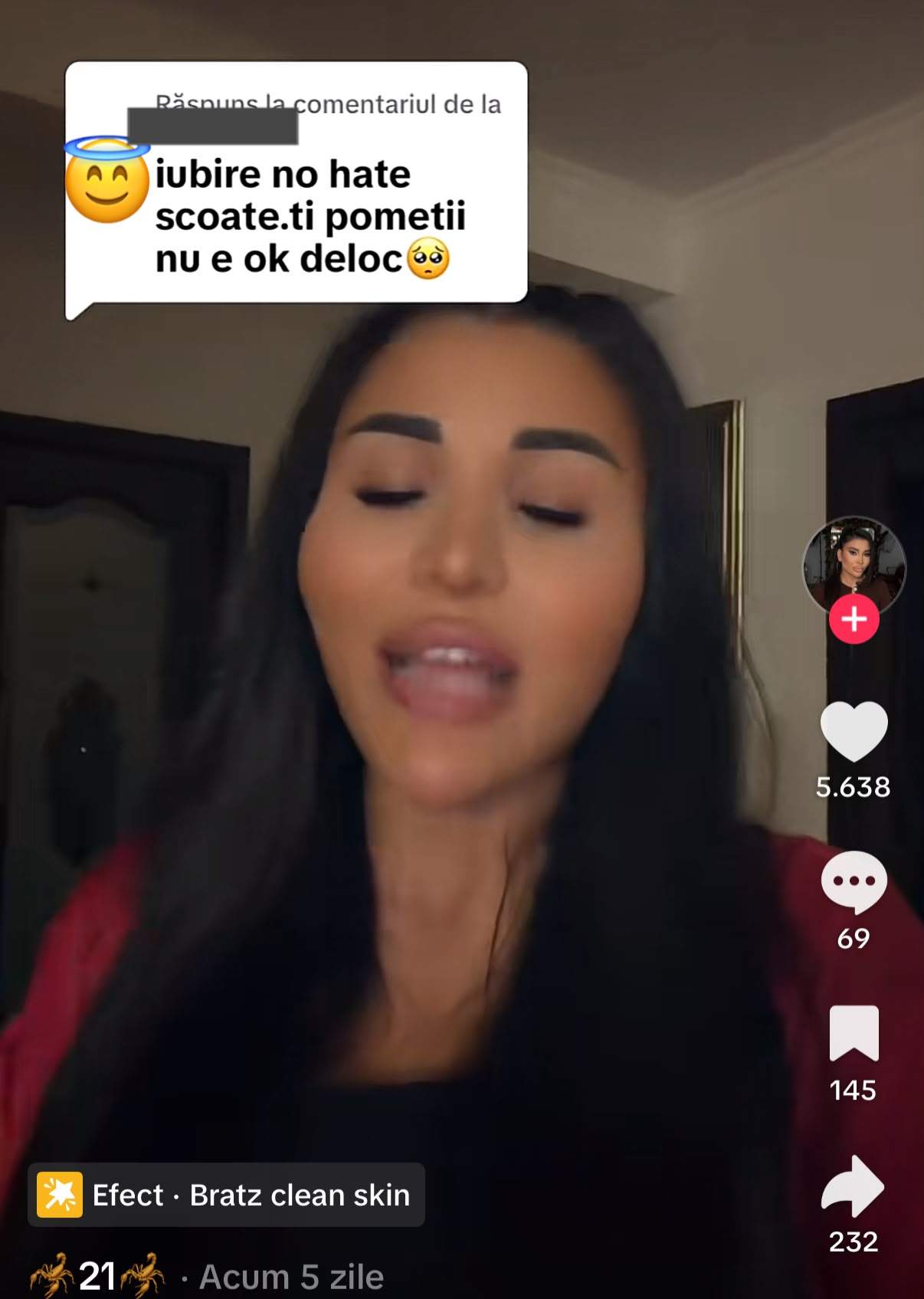 Comentariul primit de Sara Balint