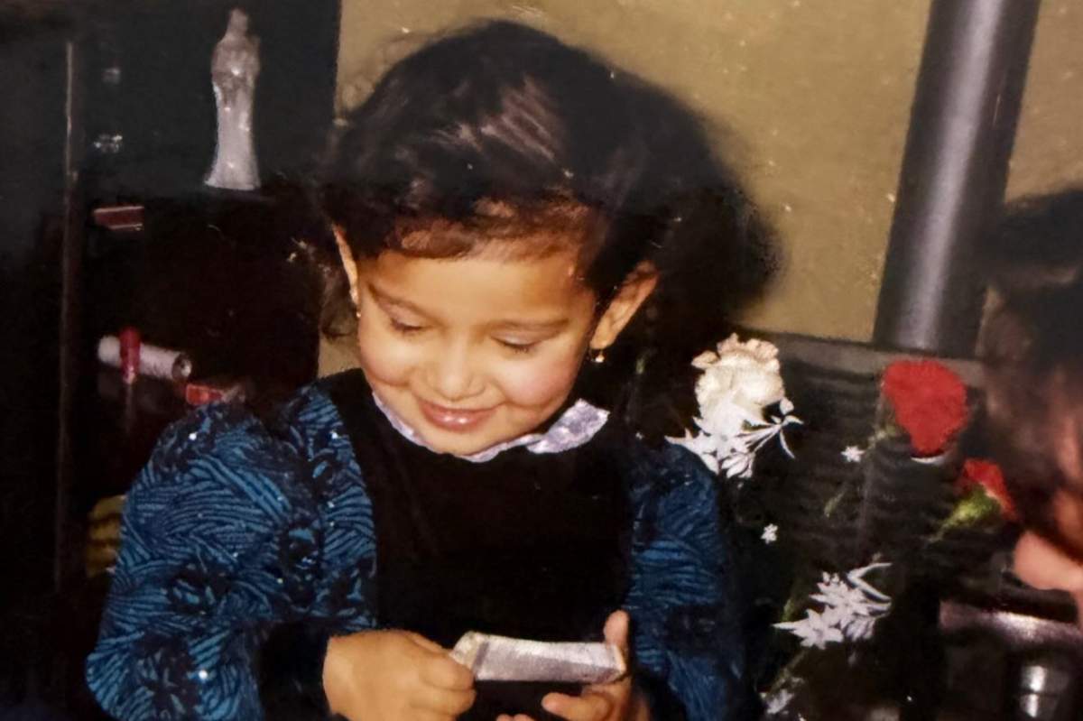 Cristina Pucean când era mică