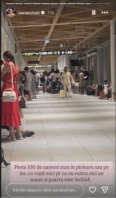 Oana Roman, probleme la întoarcerea din vacanță. A rămas blocată în aeroport. Ce a pățit