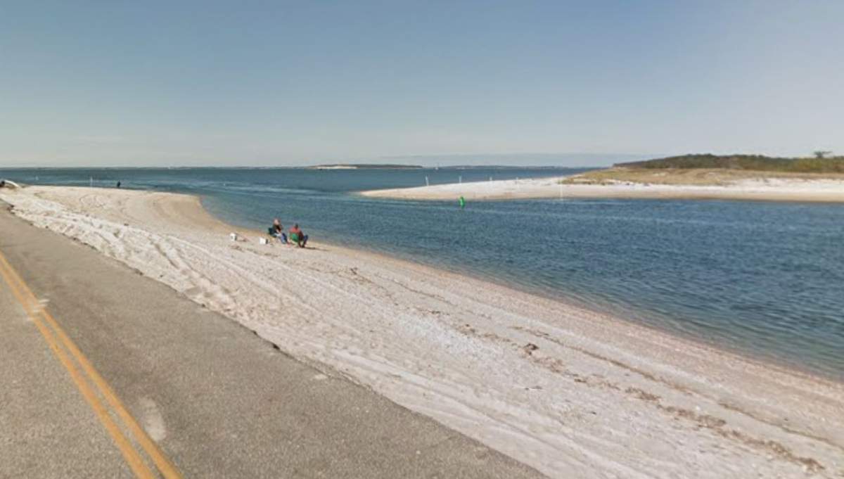 Plaja pe care a avut loc nenorocirea din Long Island