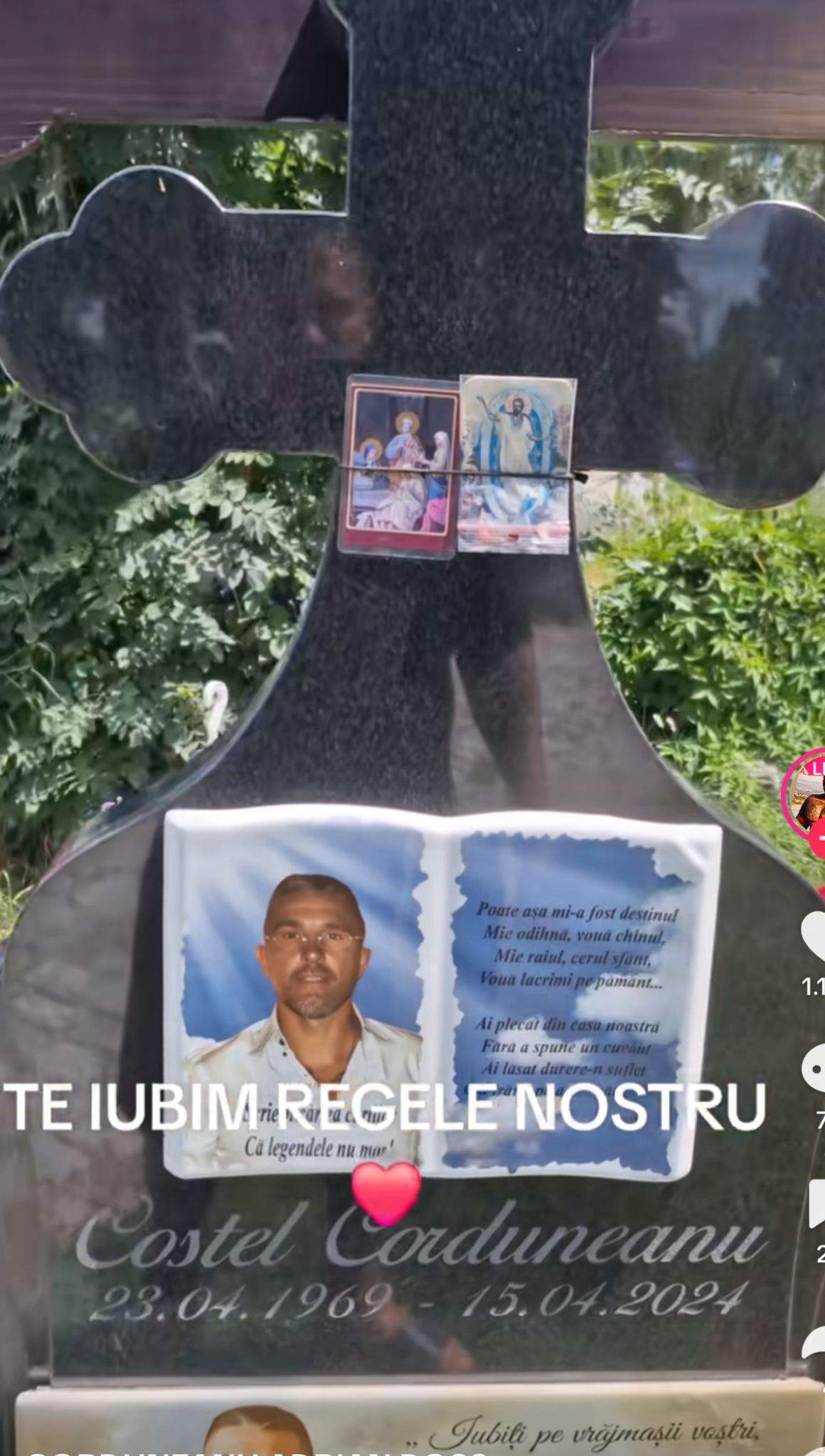 Adrian Corduneanu, răpus de dorul fratelui! Cum arată acum mormântul lui Costel Corduneanu | FOTO