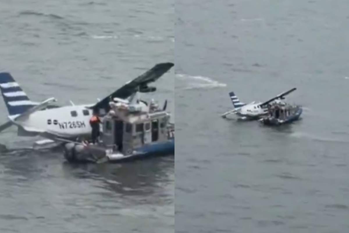 Accident aviatic! Un hidroavion cu 8 persoane la bord s-a prăbușit. Imagini de la fața locului
