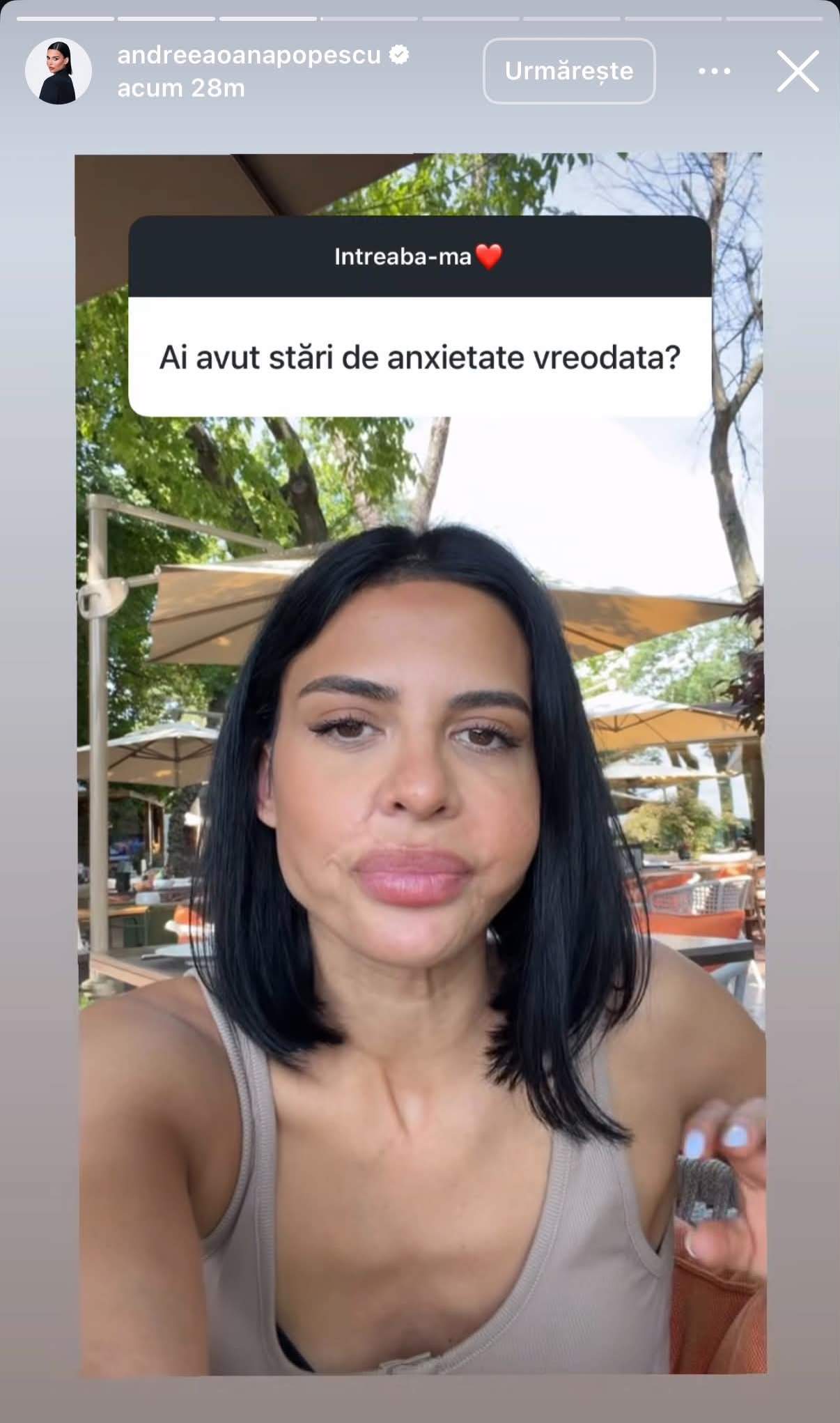Andreea Popescu recunoaște că are anxietăți! Ce i le activează