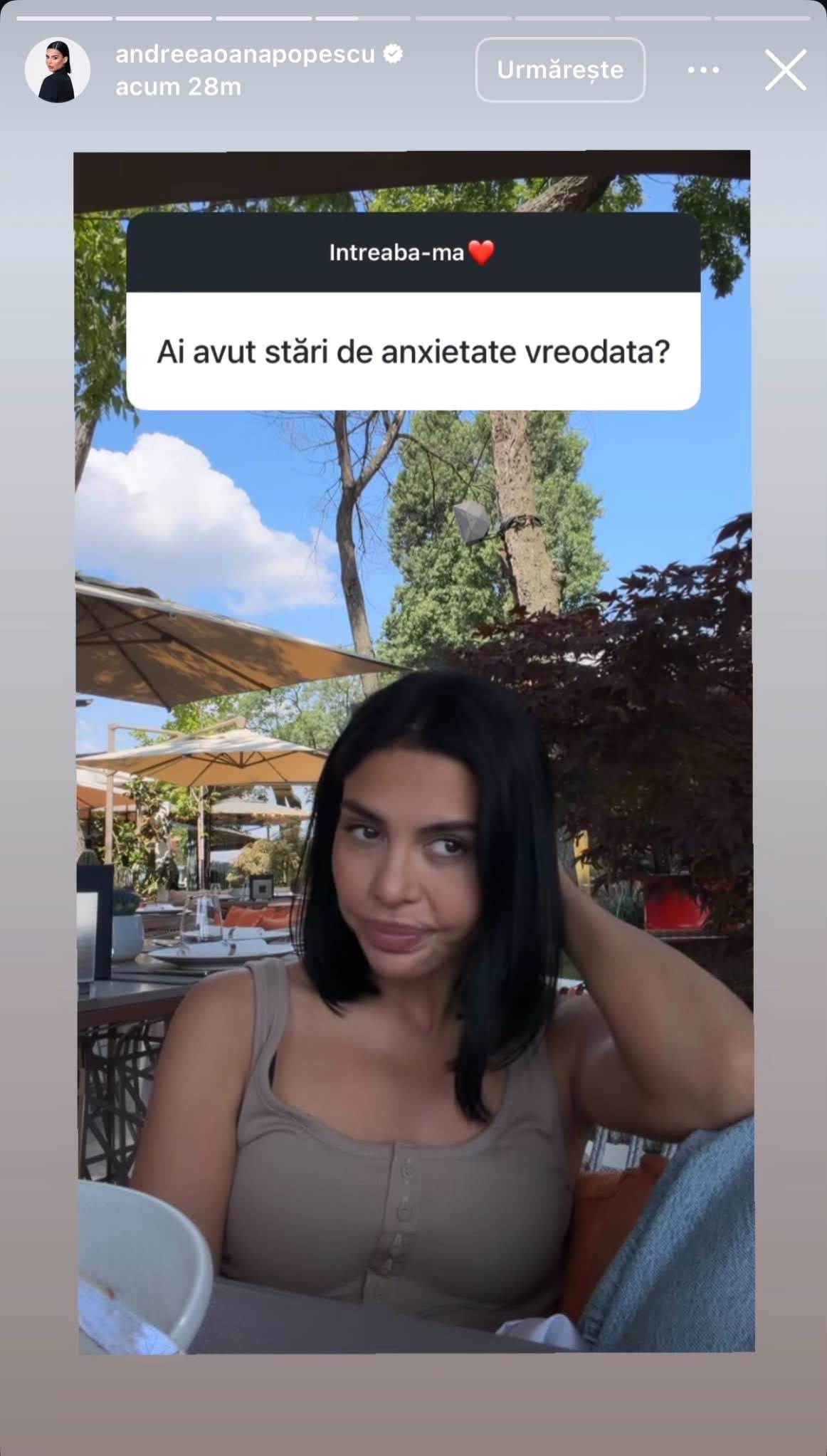Andreea Popescu recunoaște că are anxietăți! Ce i le activează