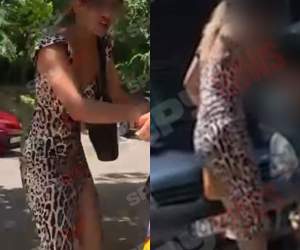 Imagini halucinante! O mamă și-a abuzat fiica în plină stradă, în Constanța: ”Sunați la Protecția Copilului”