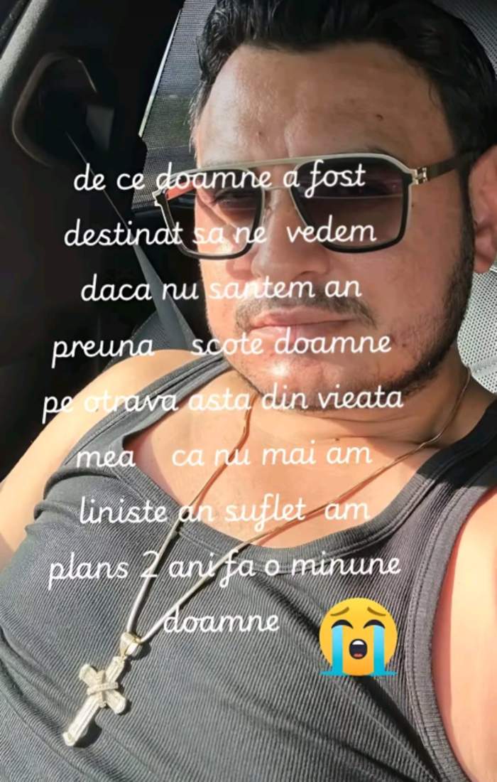 Amanta lui Sorinel Copilul de Aur suferă după el! Ce mesaj dureros a transmis: ”Nu mai am liniște”