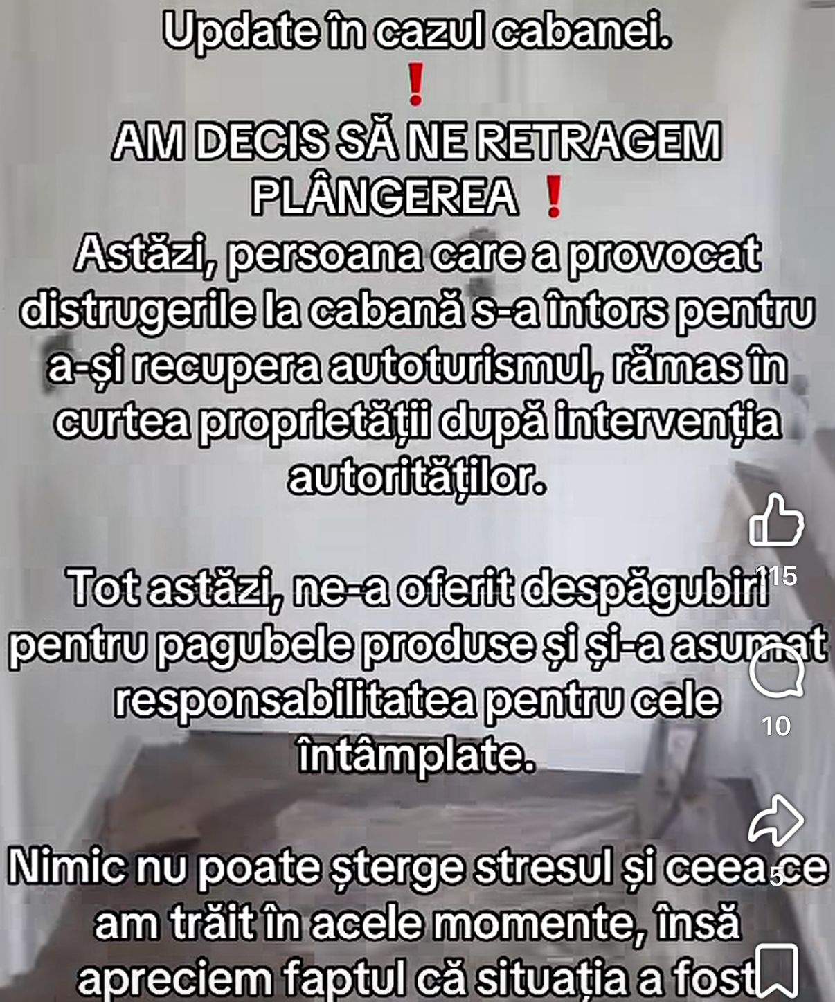 Mesajul proprietarului