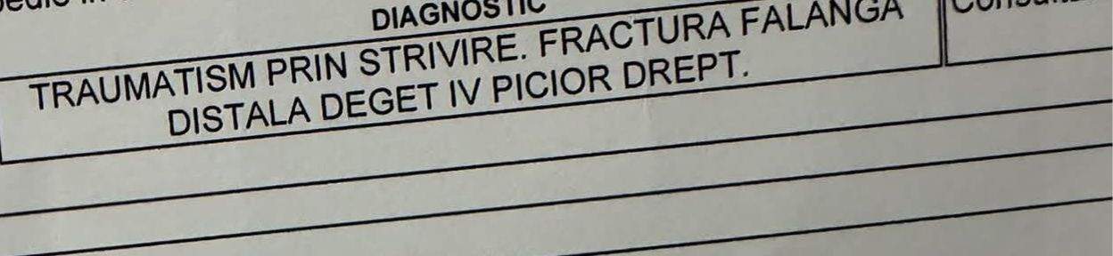Diagnosticul primit