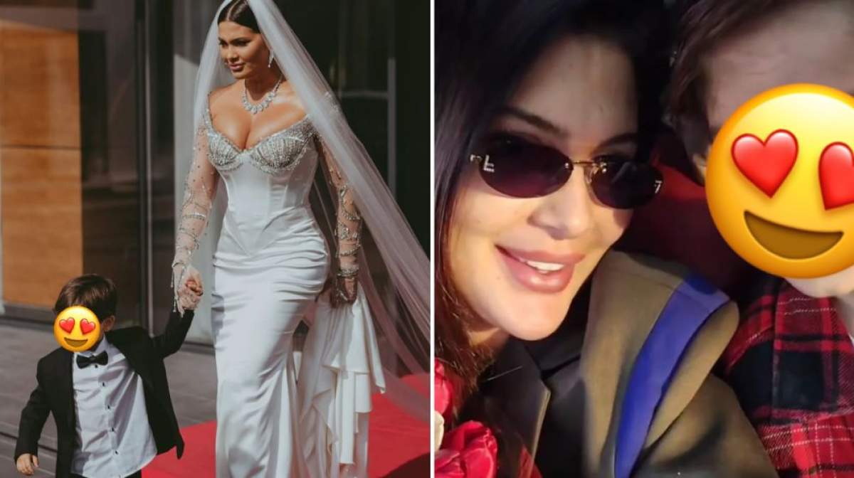 Colaj foto cu Roxana Dobre și fiul ei