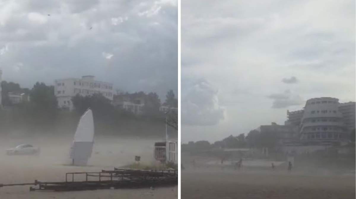 Furtună în Eforie Nord