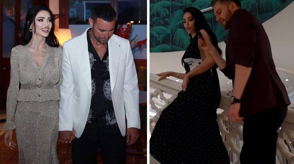 Colaj foto cu Andreea Sasu și Philipp Plein