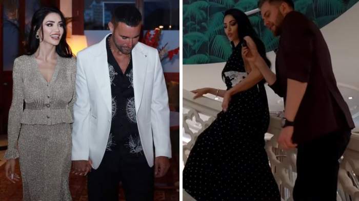 Colaj foto cu Andreea Sasu și Philipp Plein