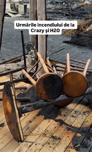 Imaginile dezastrului de pe litoral! Cum arată plajele Crazy și H2O după incendiul devastator