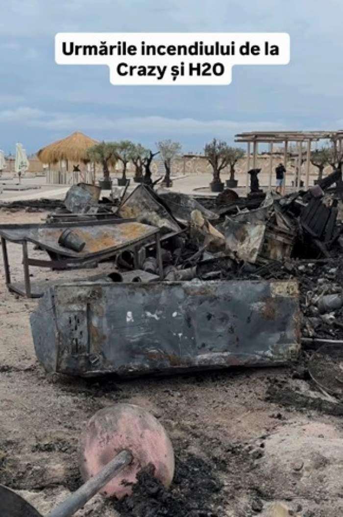 Imaginile dezastrului de pe litoral! Cum arată plajele Crazy și H2O după incendiul devastator