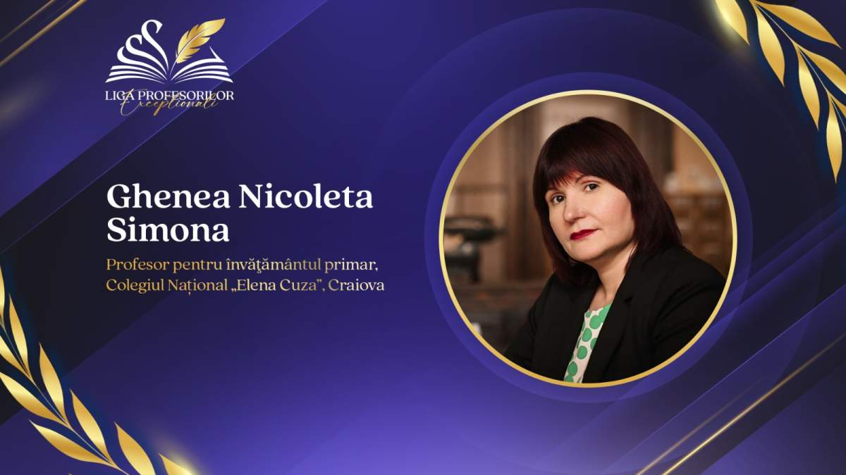 Profesoara din Craiova care aduce inteligența artificială la catedră: Nicoleta Ghenea, finalistă în campania „Liga Profesorilor Excepționali”