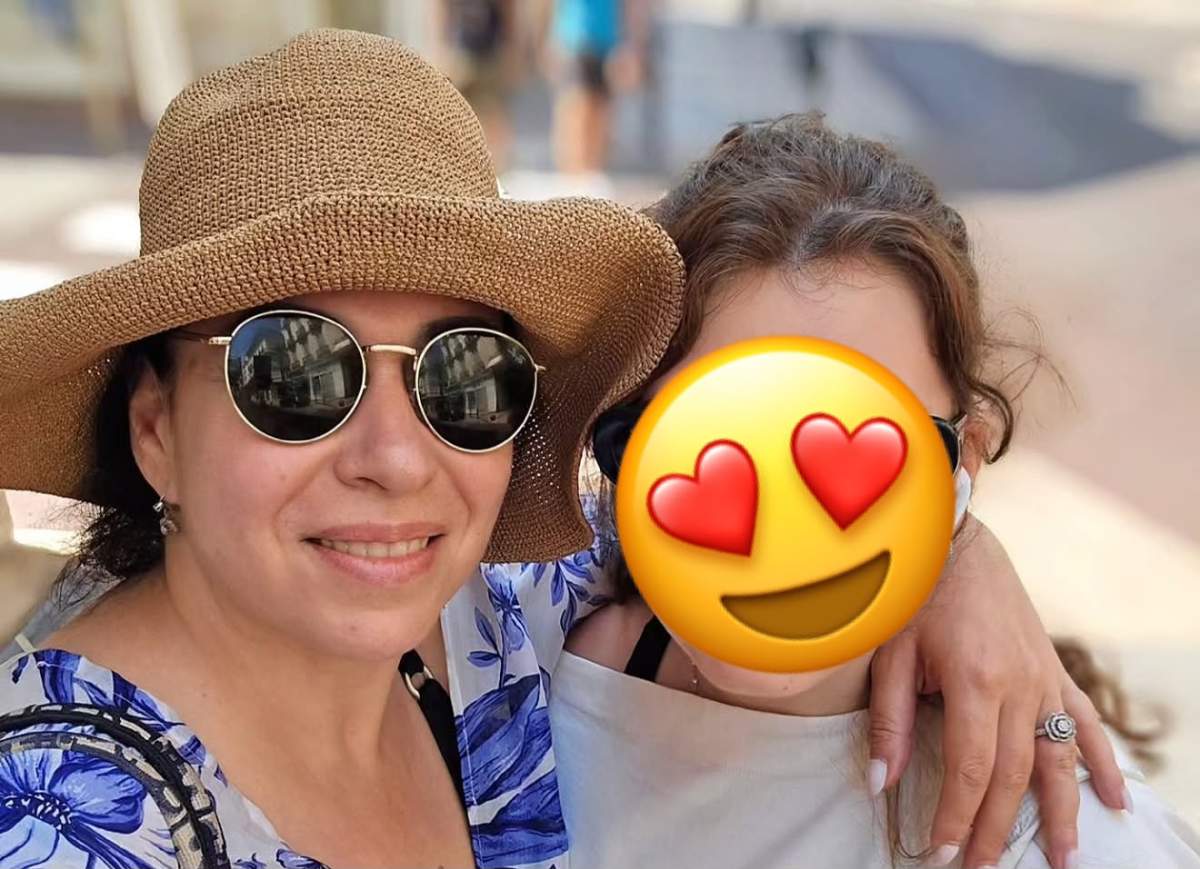 Oana Roman, alături de fiica ei