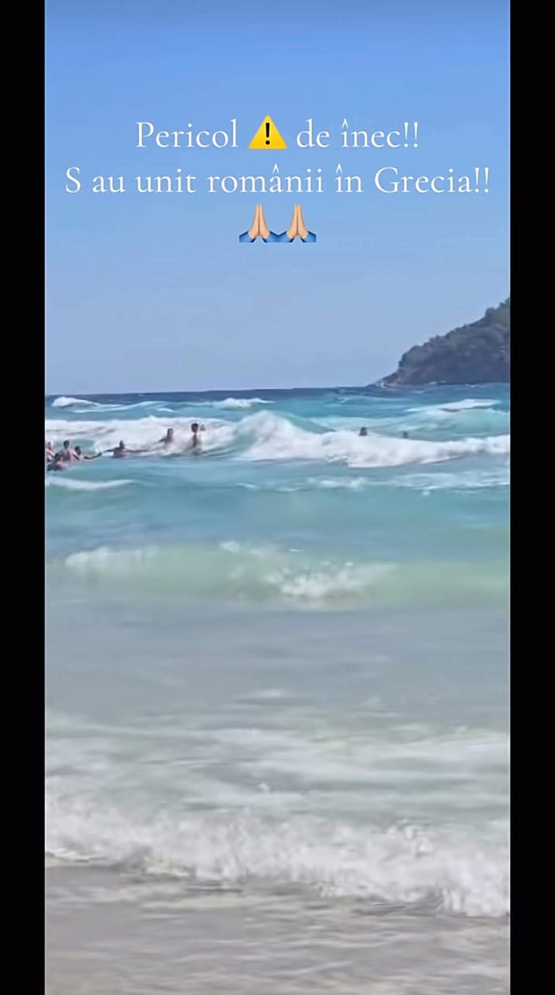 Scene impresionante în Grecia! Românii au făcut un lanț uman în apă pentru a salva o persoană de la înec