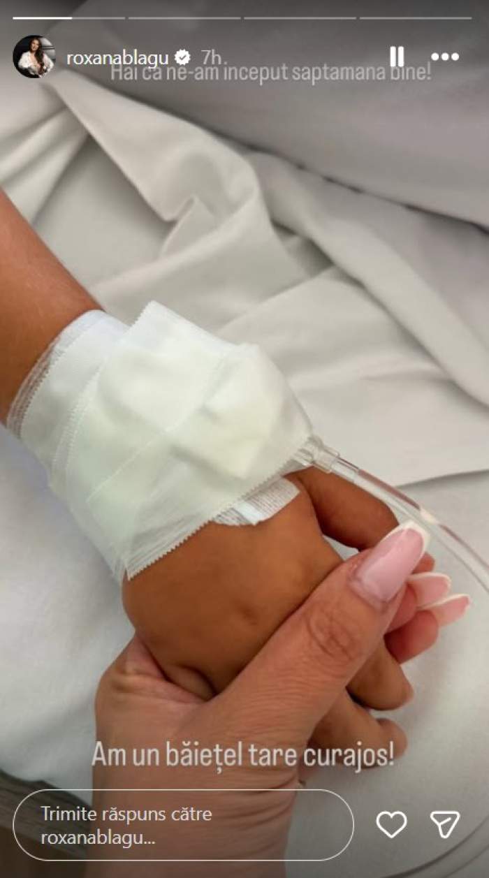 Roxana Blagu vorbește despre panica pe care a simțit-o când a ajuns azi dimineață cu copilul la spital!