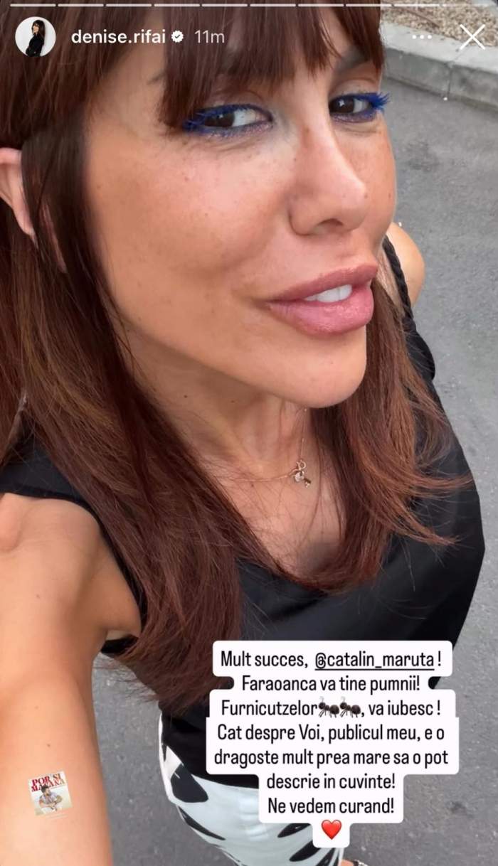 Denise Rifai a scris un mesaj