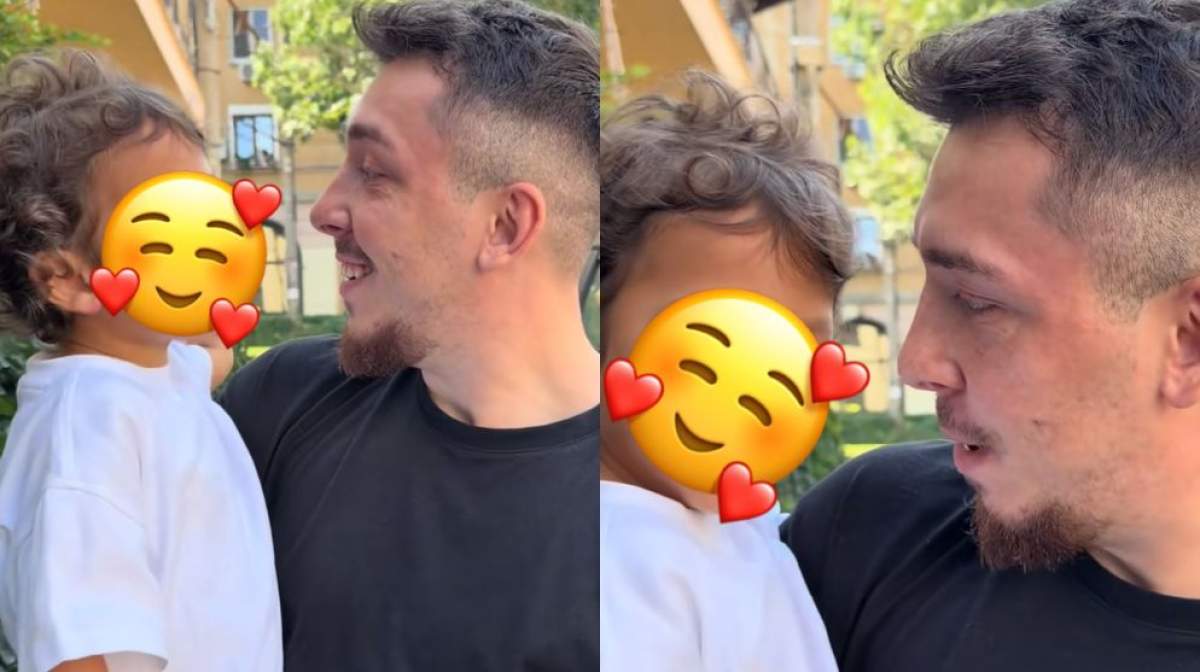 Colaj foto cu Mihai Zmărăndescu și fiul lui