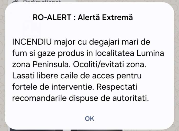 mesaj ro alert