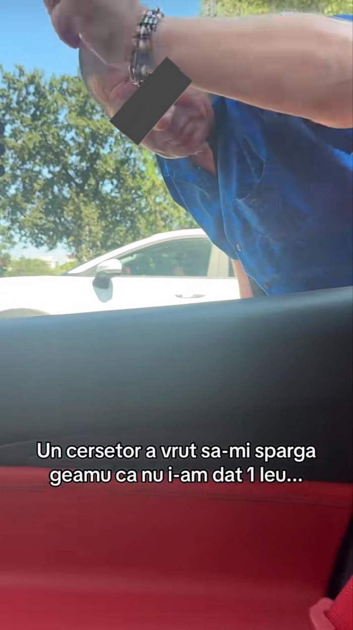 Edi Vasile a spus că un cerșetor i-a spart geamul Ferrari-ului. Tiktokerul a filmat totul