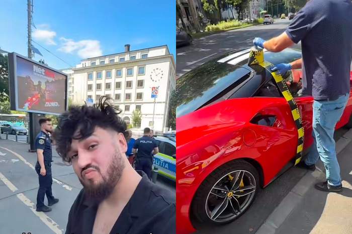 Edi Vasile a spus că un cerșetor i-a spart geamul Ferrari-ului. Tiktokerul a filmat totul