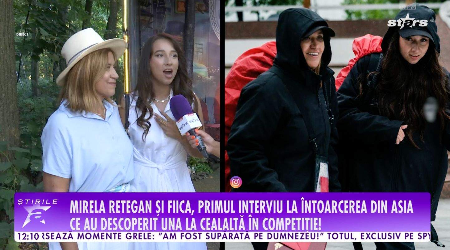 Mirela Retegan și fiica ei, interviu pentru Știrile Antena Stars