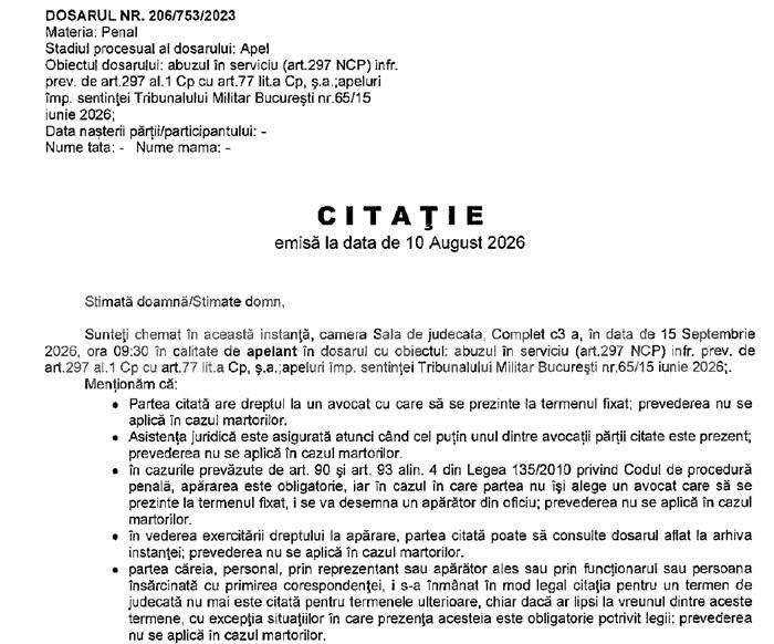 Răsturnare de situație în procesul „10 august” | Document exclusiv