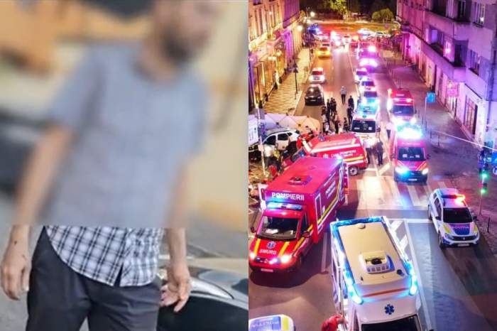 colaj din doua poze Șoferul care a provocat accidentul din Brașov