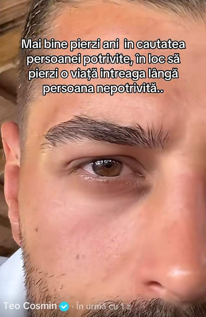 Mesajul scris de Teo Costache