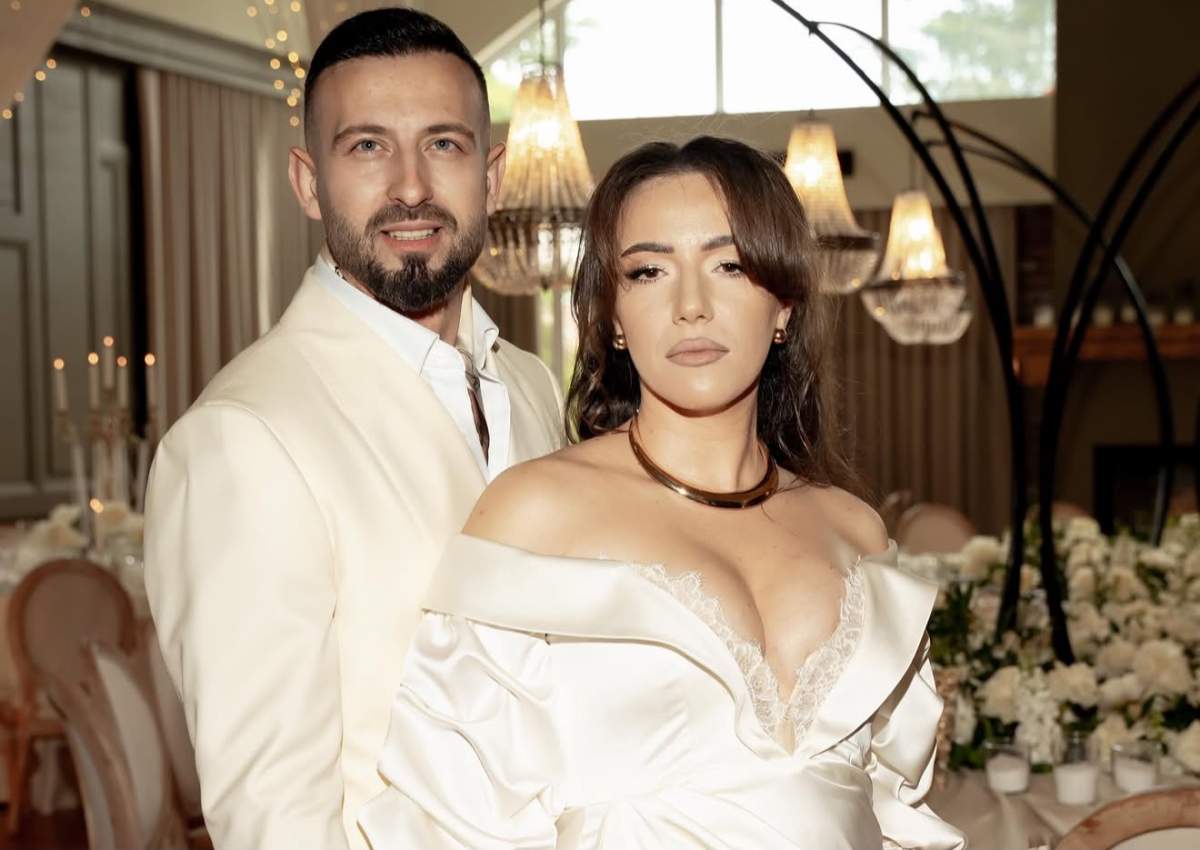 Francesca Sarao și Cristi Pungă la nunta lor