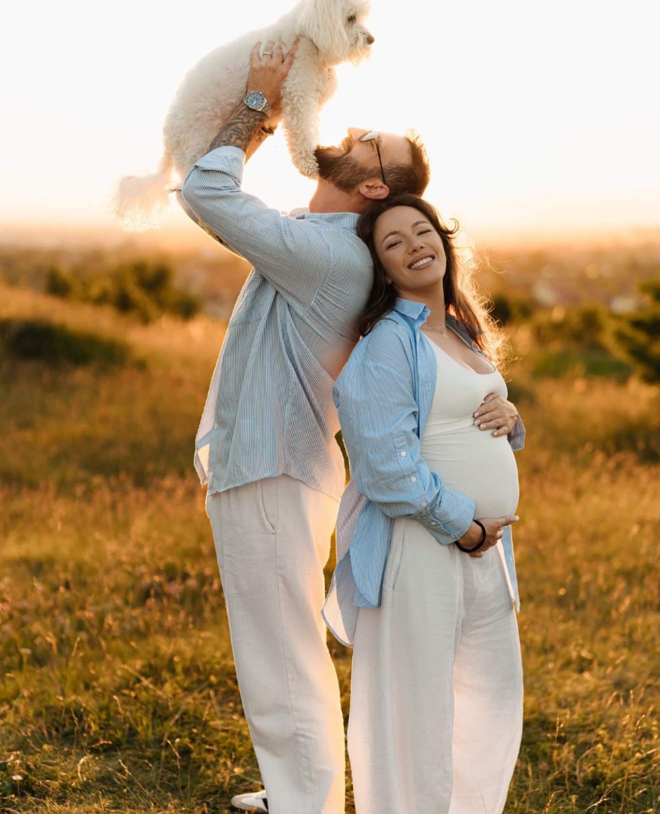 Francesca Sarao și Cristi Pungă, portret de familie