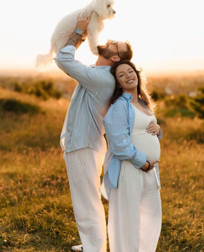 Francesca Sarao și Cristi Pungă, portret de familie