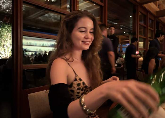 Irina Colubeanu la restaurant