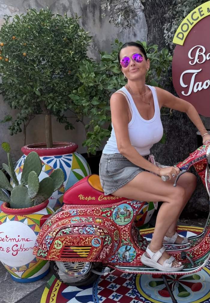 Gabriela Cristea în vacanță