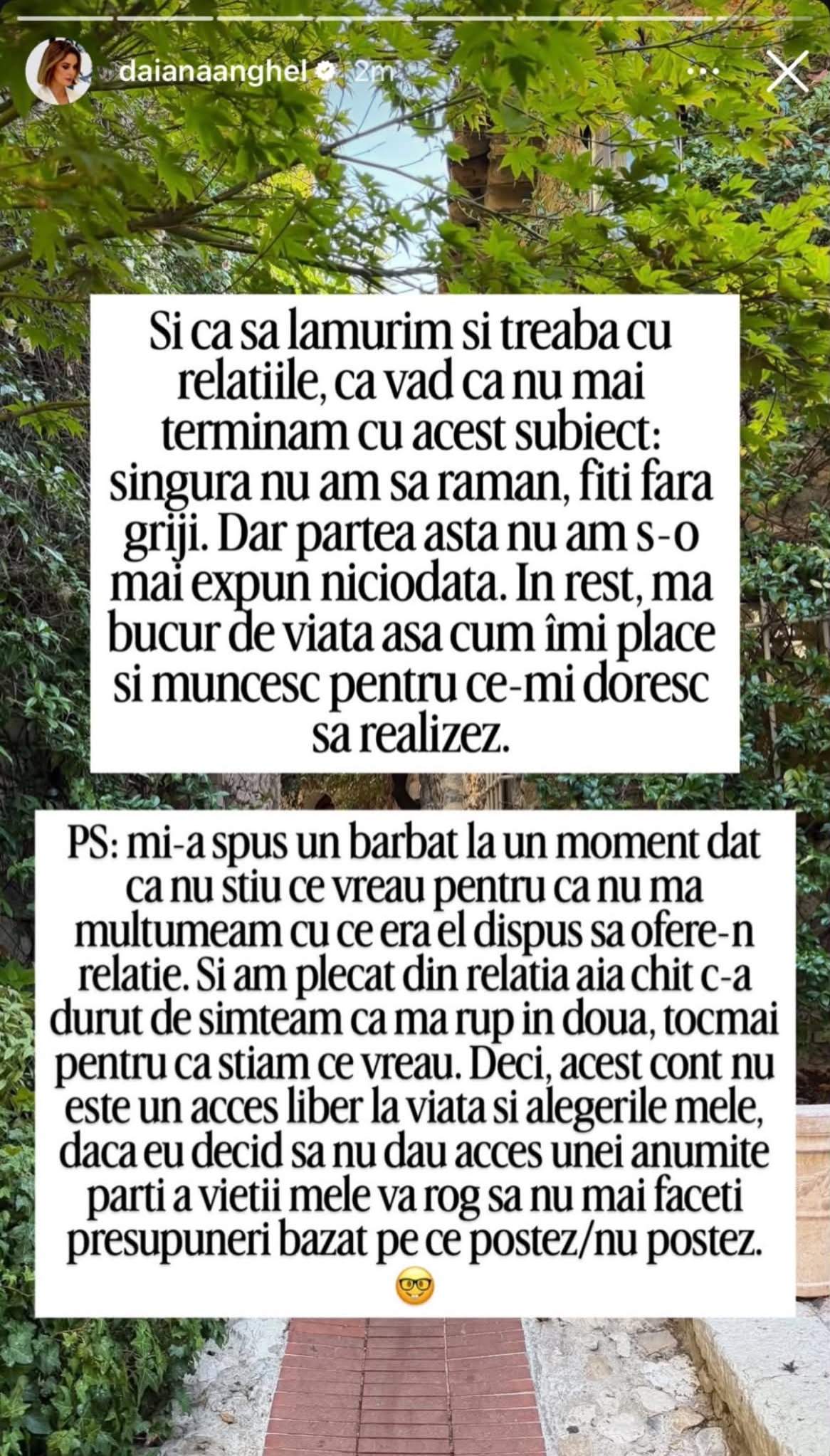 Daiana Anghel a vorbit despre bărbatul din viața ei