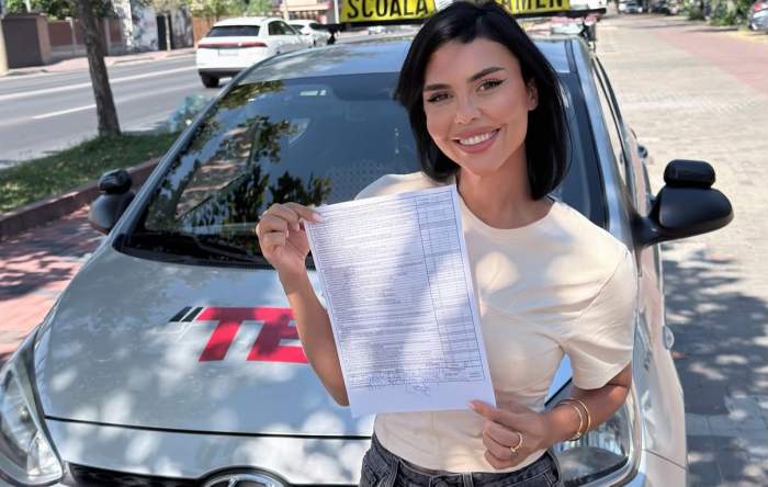 Andreea Popescu a luat permisul
