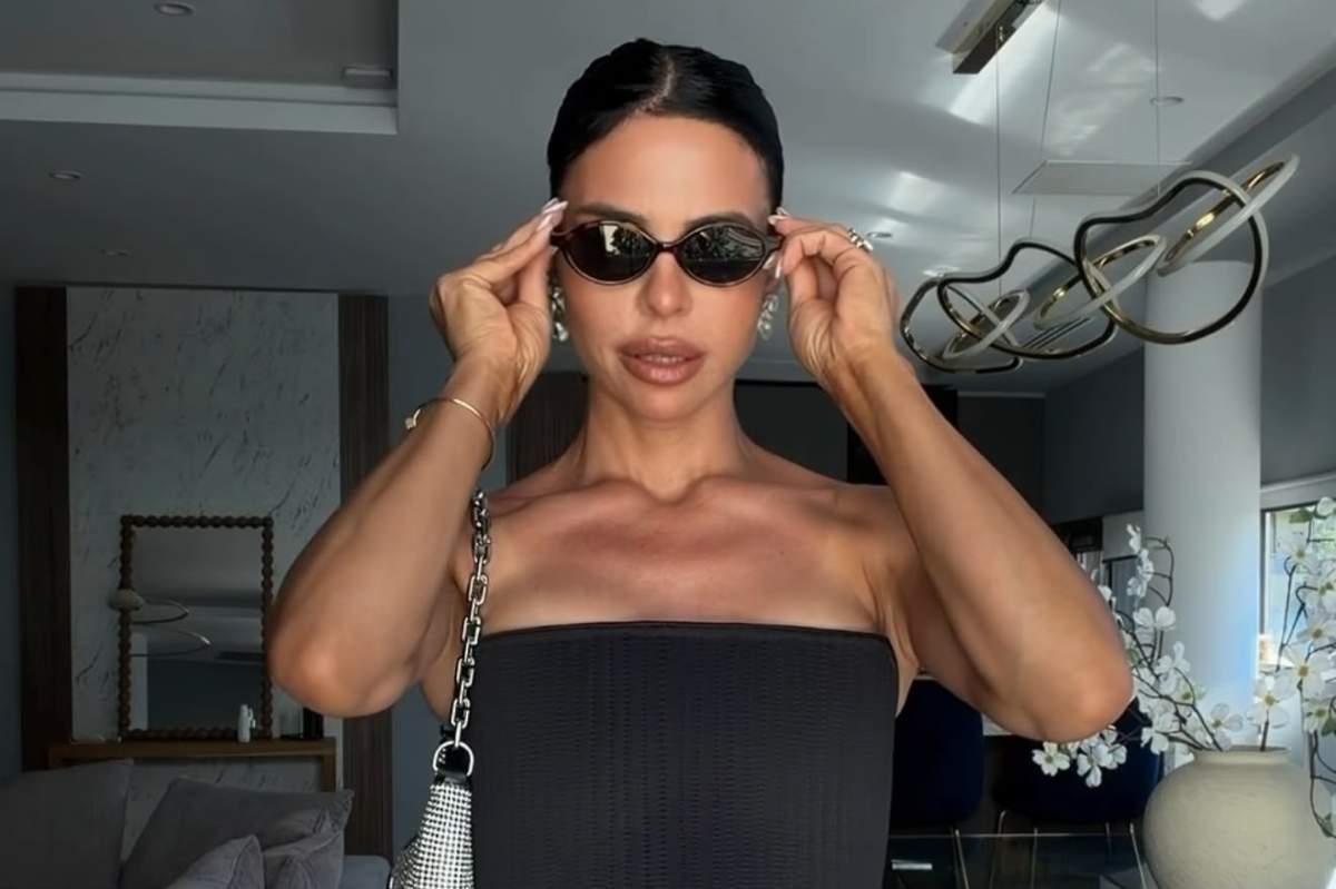 Andreea Popescu, cu ochelari de soare pe ochi