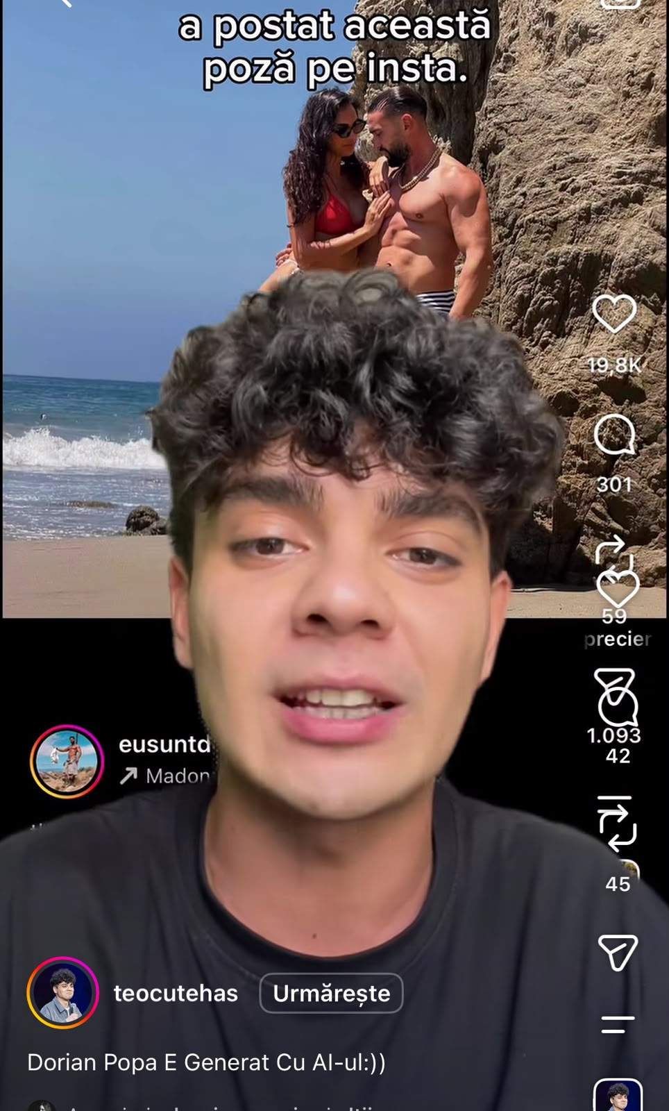 Teo Ioniță, pe Instagram