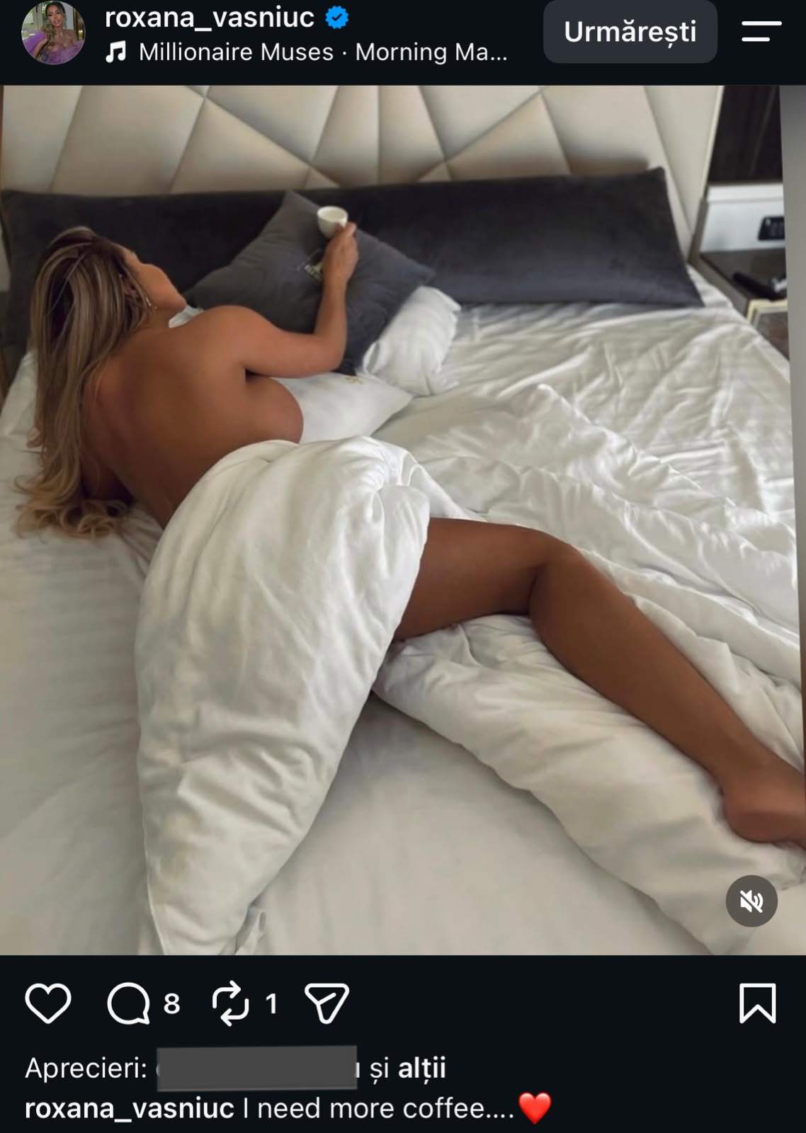 Roxana Vașniuc, goală