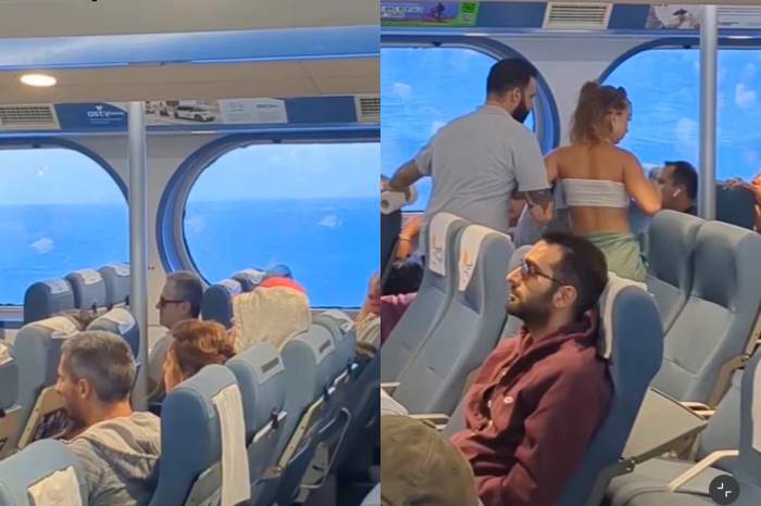 Mersul cu feribotul în Grecia nu este pentru cei cu stomacul sensibil! Imagini care vă arată ce înseamnă experiența