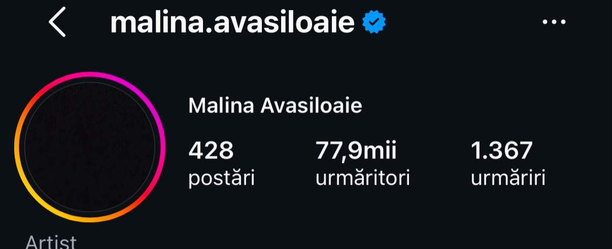Contul său de Instagram