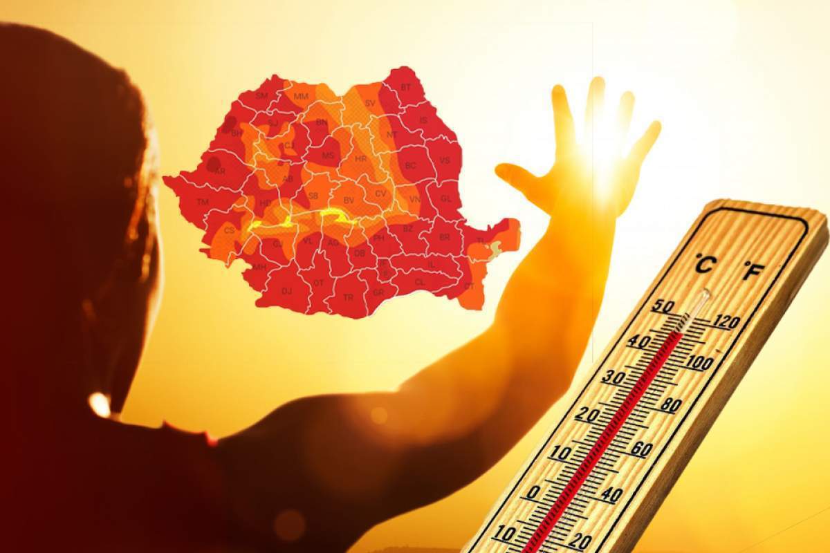 caldura extrema harta romaniei temperaturi crescute