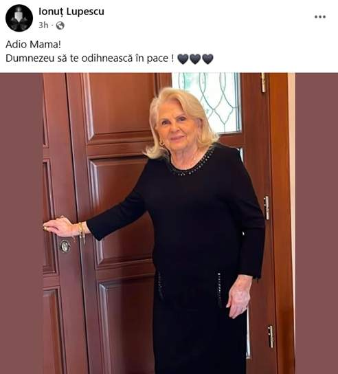 Ionuț Lupescu, în doliu! Mama fostului membru din „Generația de Aur” s-a stins din viață