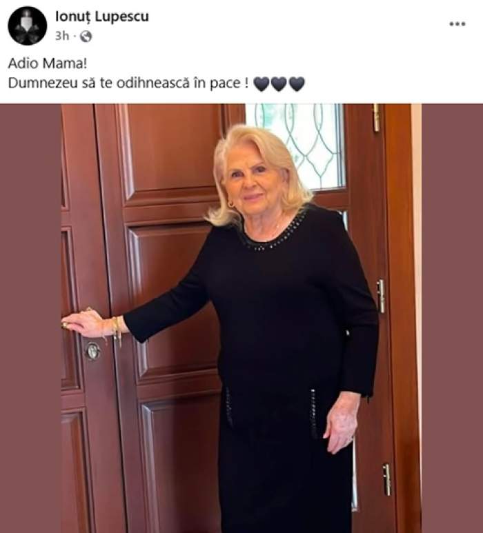 Ionuț Lupescu, în doliu! Mama fostului membru din „Generația de Aur” s-a stins din viață