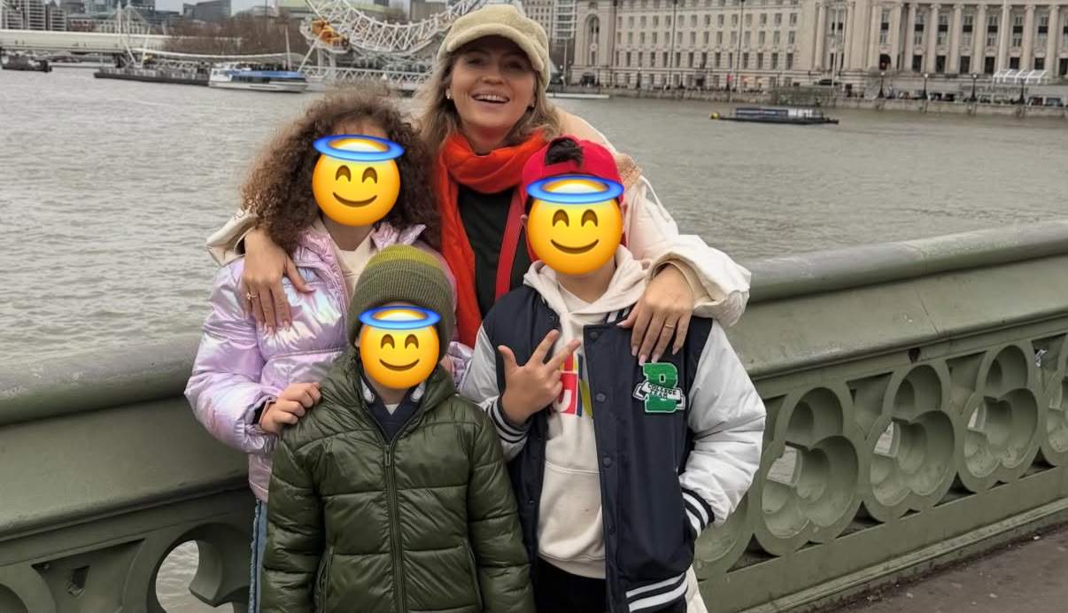 Mirela Vaida și copiii ei