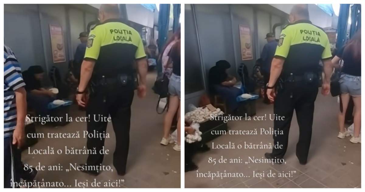 batrana alungata din piata buzau