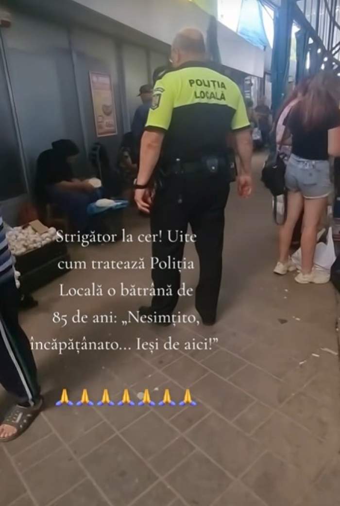 batrana alungata din piata buzau