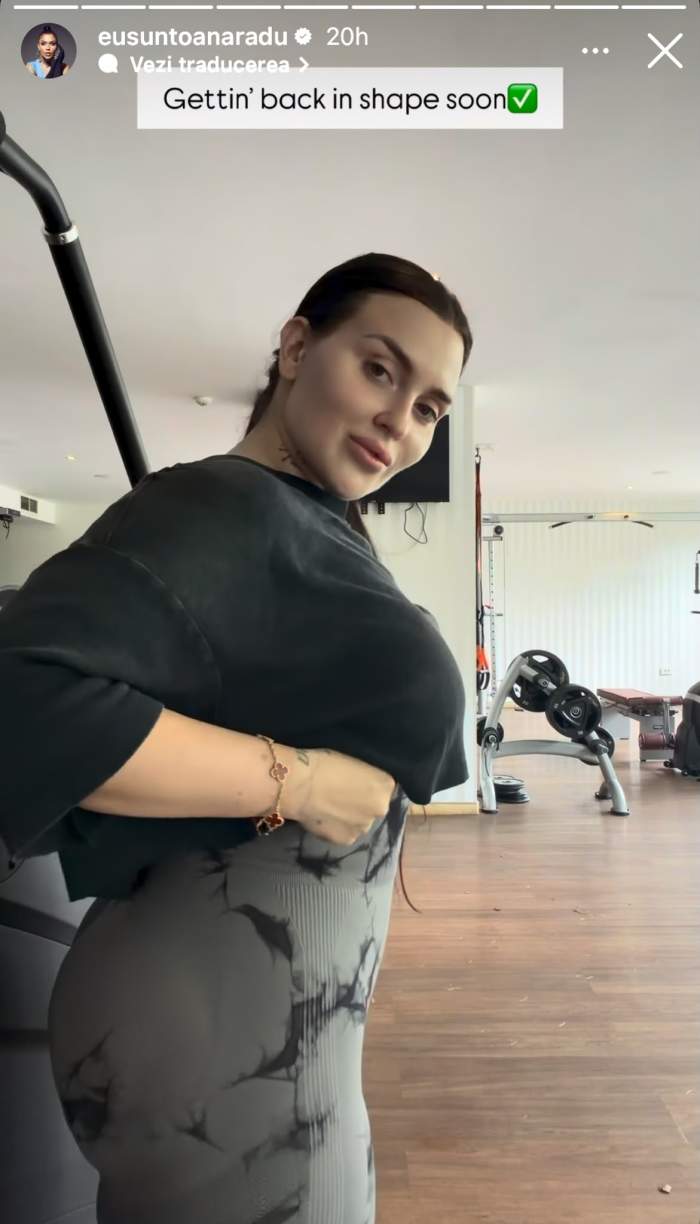 Oana Radu, în sală